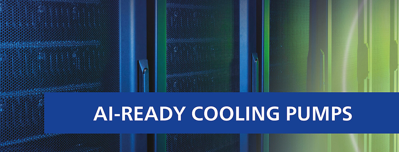 AI-Ready Cooling Pumps - Brinkmann Banner blue/green