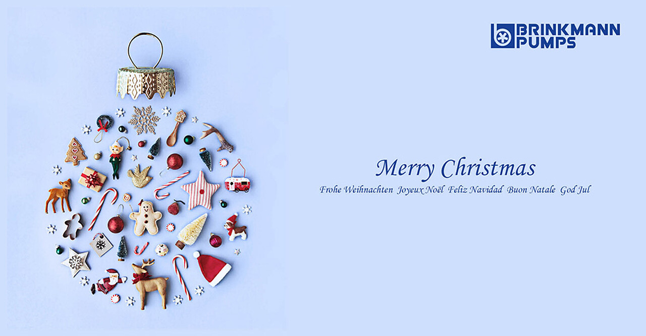 Symbolic Christmas bauble with Merry Christmas